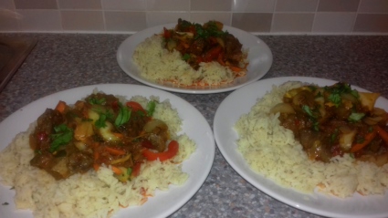 Ghanaian style fried Liver in a Spicy Pepper Sauce
