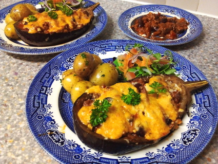 Stuffed Aubergine