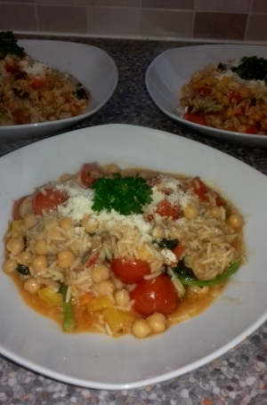 Mackerel & Chickpea Risotto recipe