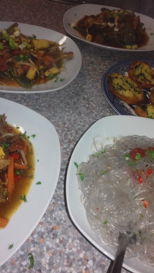 Pork & Chorizo Stir Fry with Korean Glass Noodles