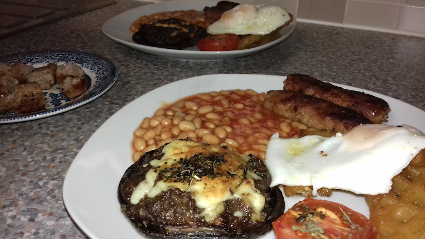 Stuffed Mushrooms, eat well on universal credit